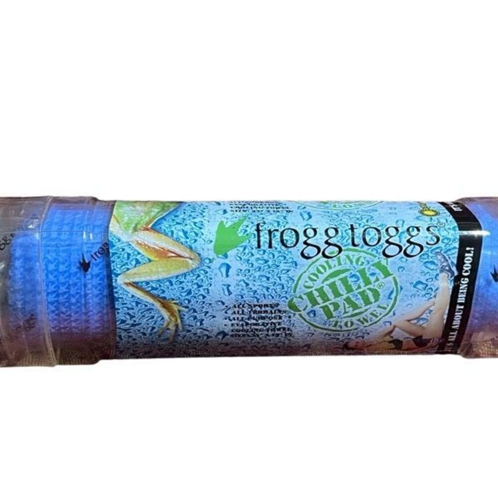 Frogg Toggs NWT Blue Chilly Pad 33 X 13 Cooling Wrap Towel Pad